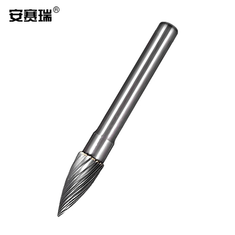 安赛瑞 4A00017 合金旋转锉刀 柄6mm刃径8mm弧形尖头 （单位：个）  