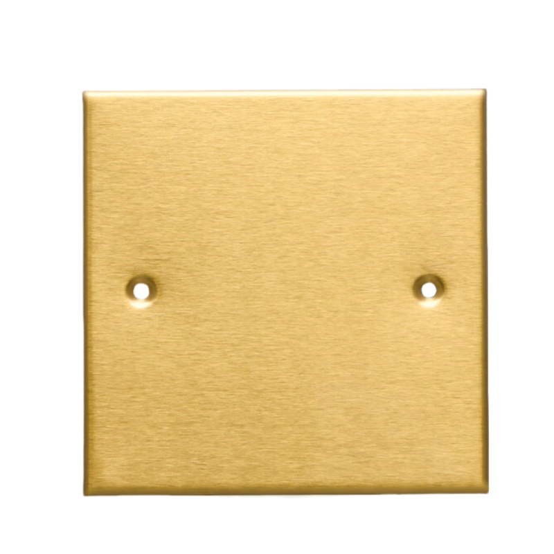 国际电工 120型 黄铜地插盖板  （单位：个）  拉丝金
