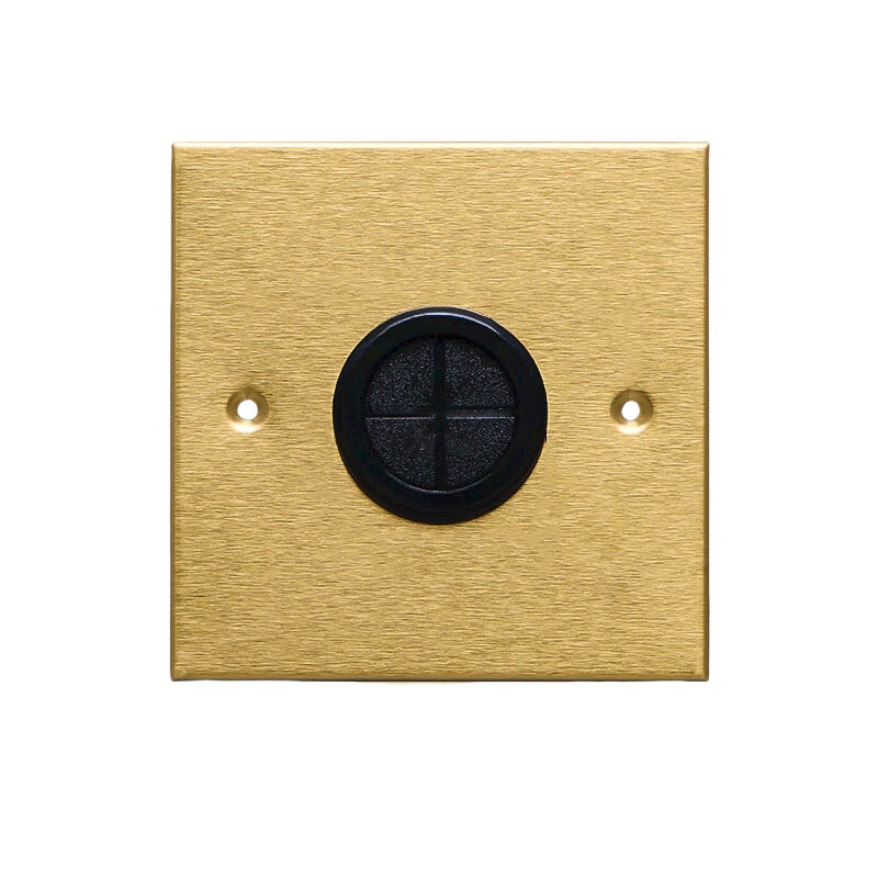 国际电工 86型 黄铜穿线盖板带护套  （单位：个）  拉丝金