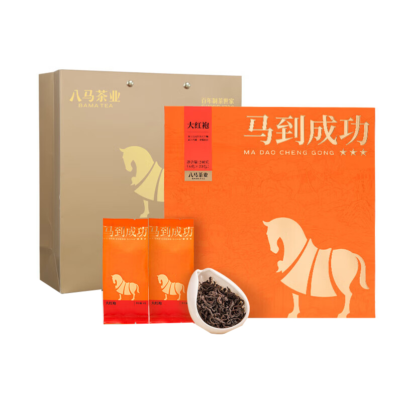八马茶业 AB159 王信记马到成功大红袍 240g （单位：盒）  
