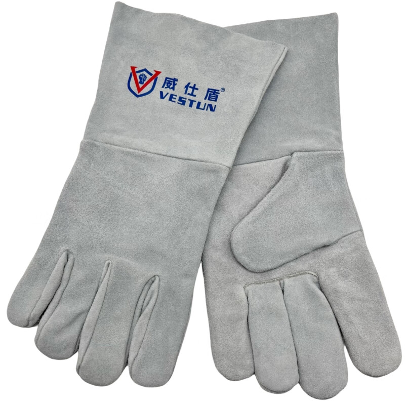 威仕盾 J-2116 胶水填缝单层电焊手套 F （单位：双）  本色