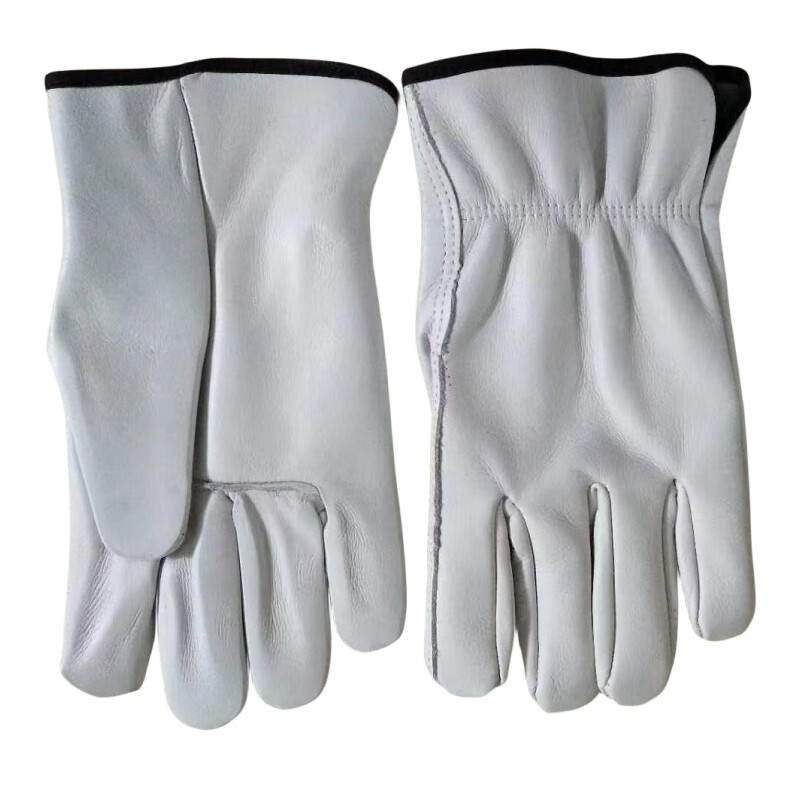 威仕盾 G-2704 羊头层皮氩弧焊手套 F （单位：双）  白色