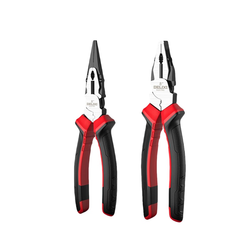 德力西电气 8寸 钳子套装 钢丝钳+尖嘴钳 （单位：套）  