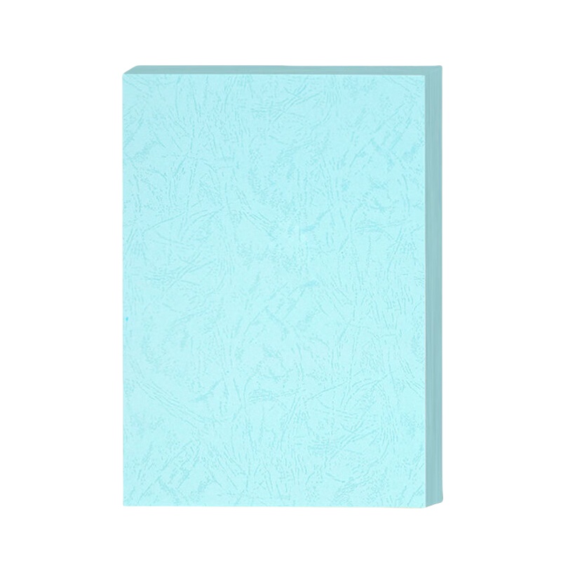 豪艺（HOOYE） A4 150g 凹凸皮纹封面纸 100张/包 （单位：包）  浅蓝色