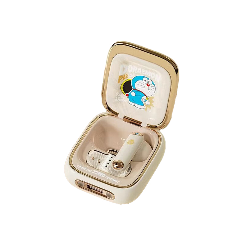 洛克（ROCK） RAU0769 哆啦A梦 神奇通行圈复古TWS耳机 48*42*25mm （单位：副）  米白