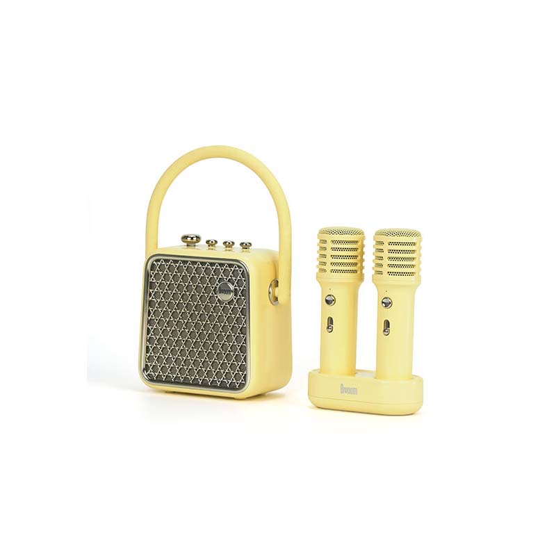 点音 SongBird-SE 显眼包双麦K歌音箱套装 音箱18Wh/麦克风2.96Wh （单位：套）  柠檬黄