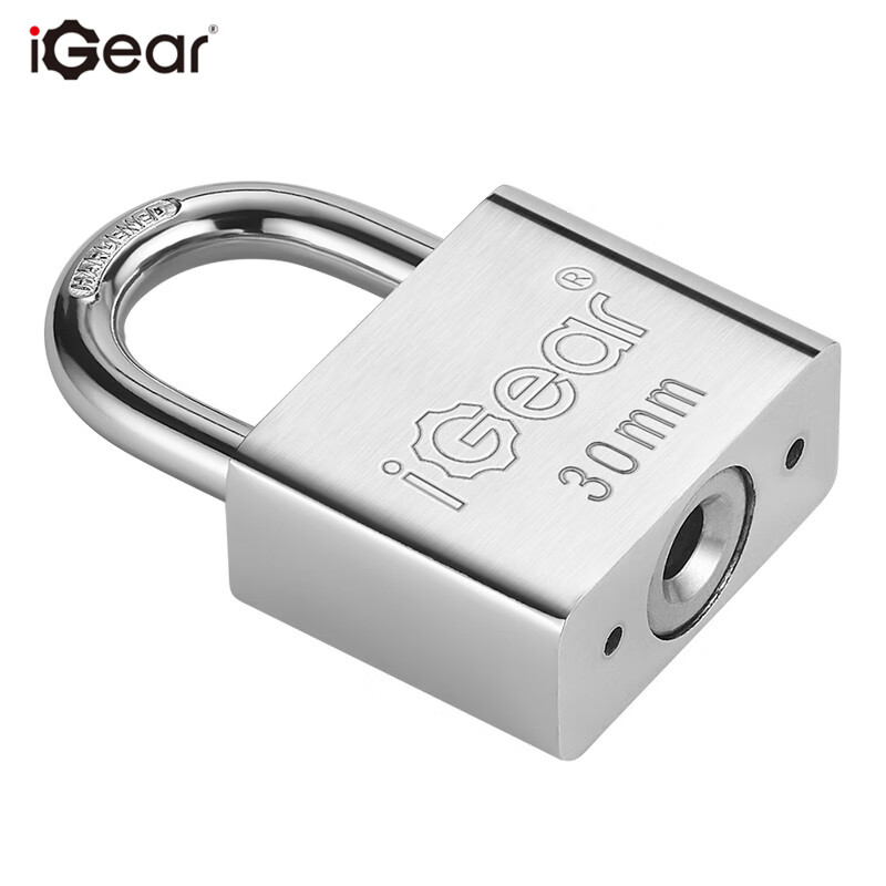 iGear 通用型 挂锁 30mm （单位：把） 黑色