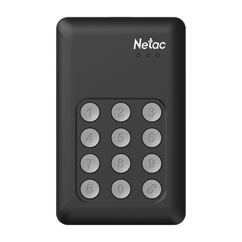 朗科（Netac） G732 移动硬盘 独立按键硬件加密 USB3.0 1TB 2.5英寸 （单位：个）  黑色