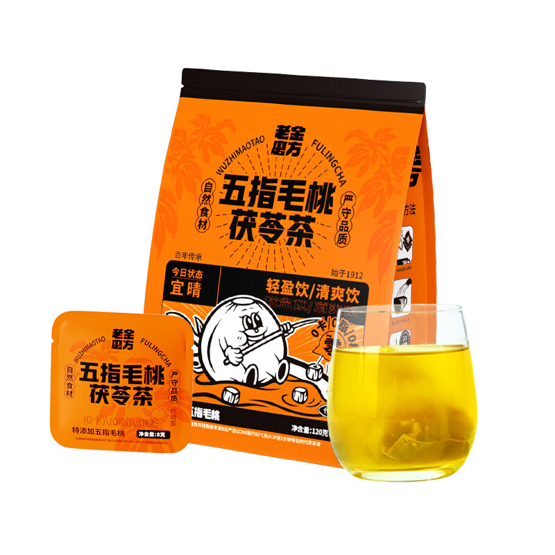 老金磨方 五指毛桃 茯苓茶 120g （单位：袋）  