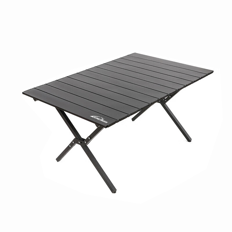沃特曼 75085 户外折叠桌蛋卷桌 中号 86*59*42cm （单位：张）  曜石黑