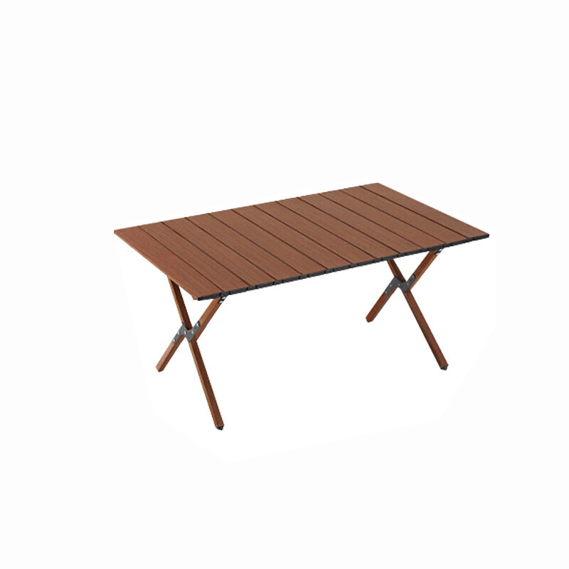 沃特曼 75061 户外折叠桌蛋卷桌 中号 70*25*20cm （单位：张）  胡桃木色