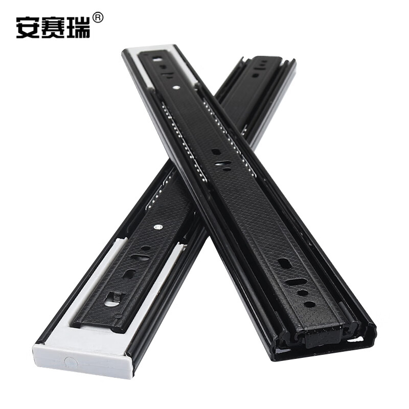 安赛瑞 510019 滑轨 14寸 （单位：副） 黑色