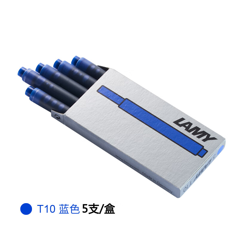 凌美（LAMY） T10 一次性墨水胆 5支 （单位：盒） 蓝色
