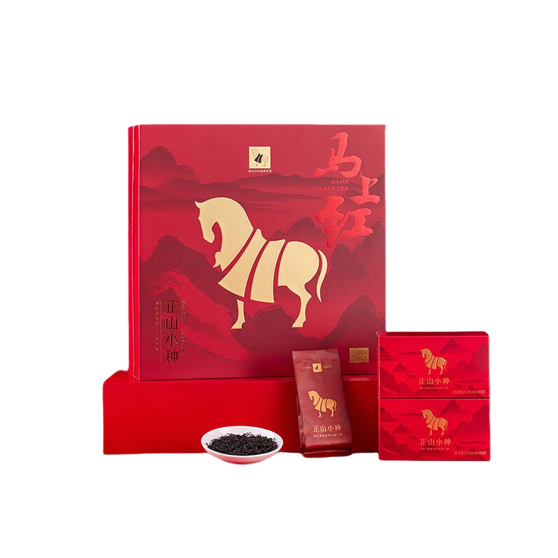 八马茶业 D0214FF 马上红正山小种一级红茶 4g/包 48包/盒 （单位：盒）  红色