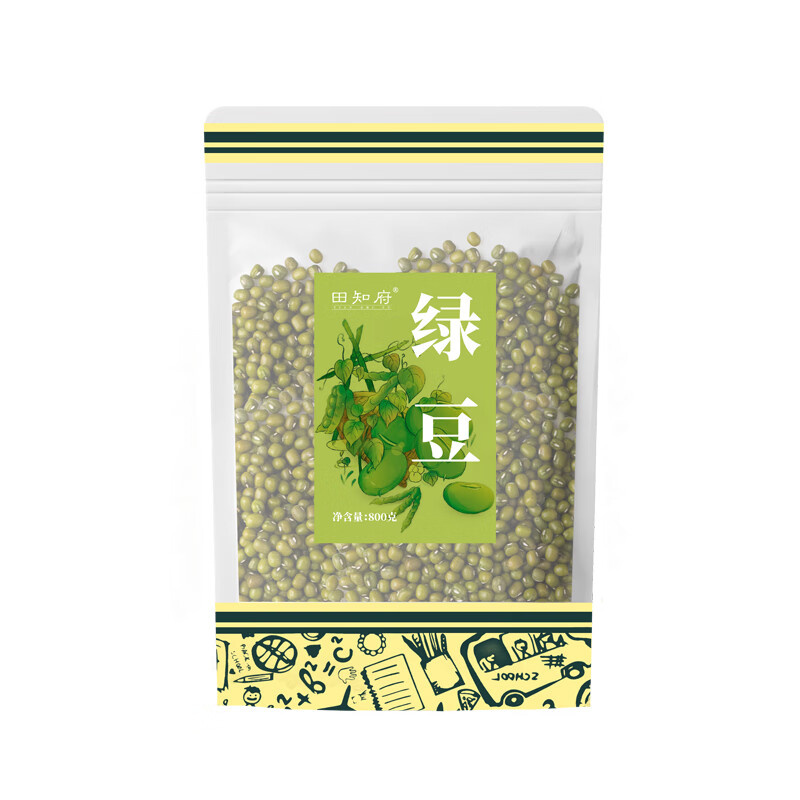 田知府 五谷杂粮 绿豆 800g/袋 2袋/组 （单位：组）  