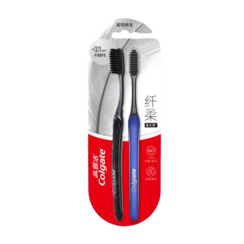 高露洁 纤柔备长炭 牙刷 2支/卡 2卡/组 （单位：组）  