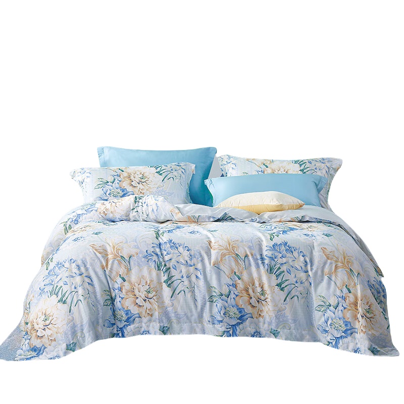 富安娜（FUANNA） 清袖幽兰 纯棉床单四件套 203*229cm （单位：套）  