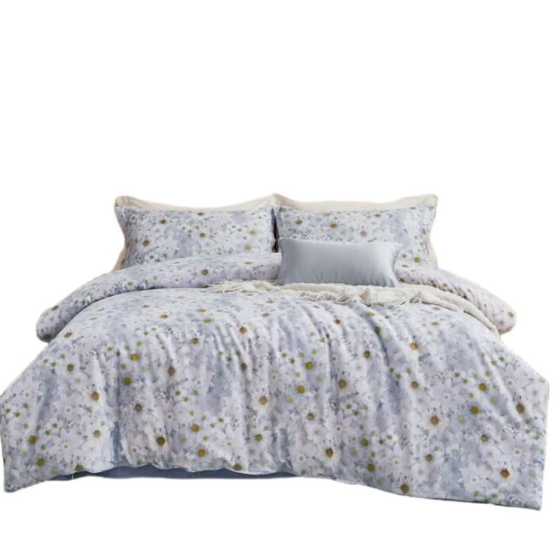 梦洁家纺 1010189099 纯棉印花四件套 小雏菊 200*230cm （单位：套）  