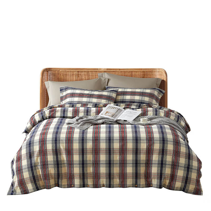 天琴 TQ-S63 粗布四件套 梦回堰塘 200*230cm （单位：套）  