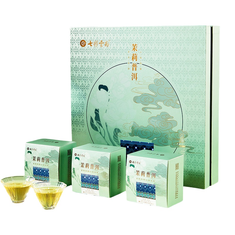 七彩云南 茉莉 普洱商务装 225g （单位：盒）  