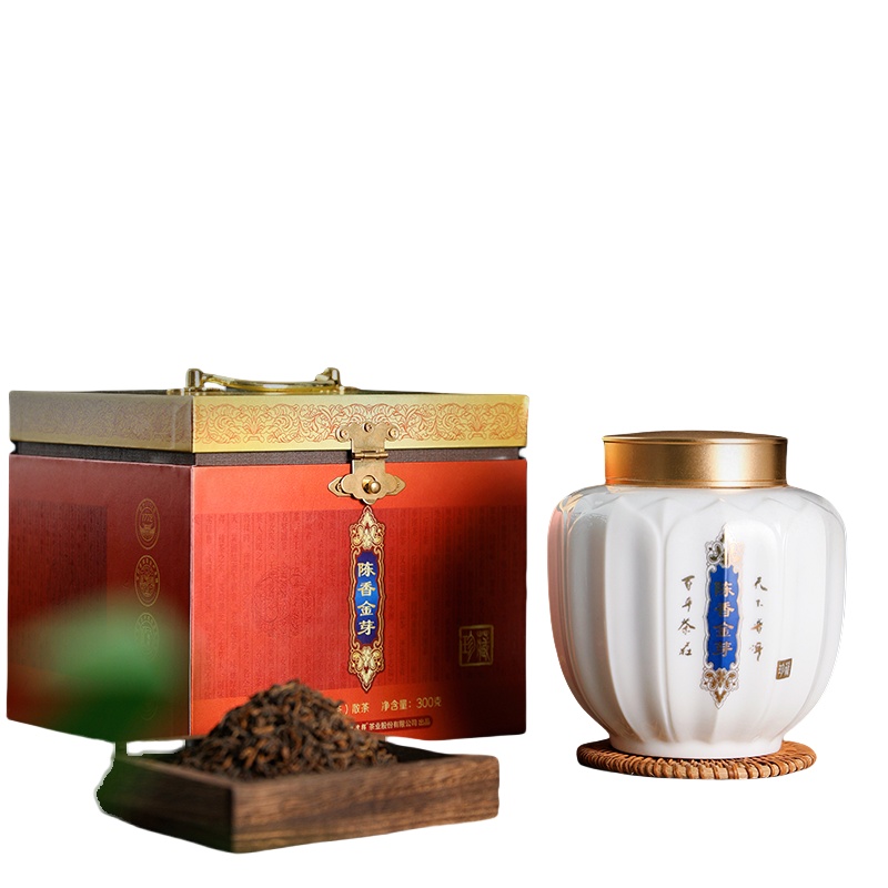 七彩云南 陈香金芽 珍藏普洱茶 300g （单位：盒）  