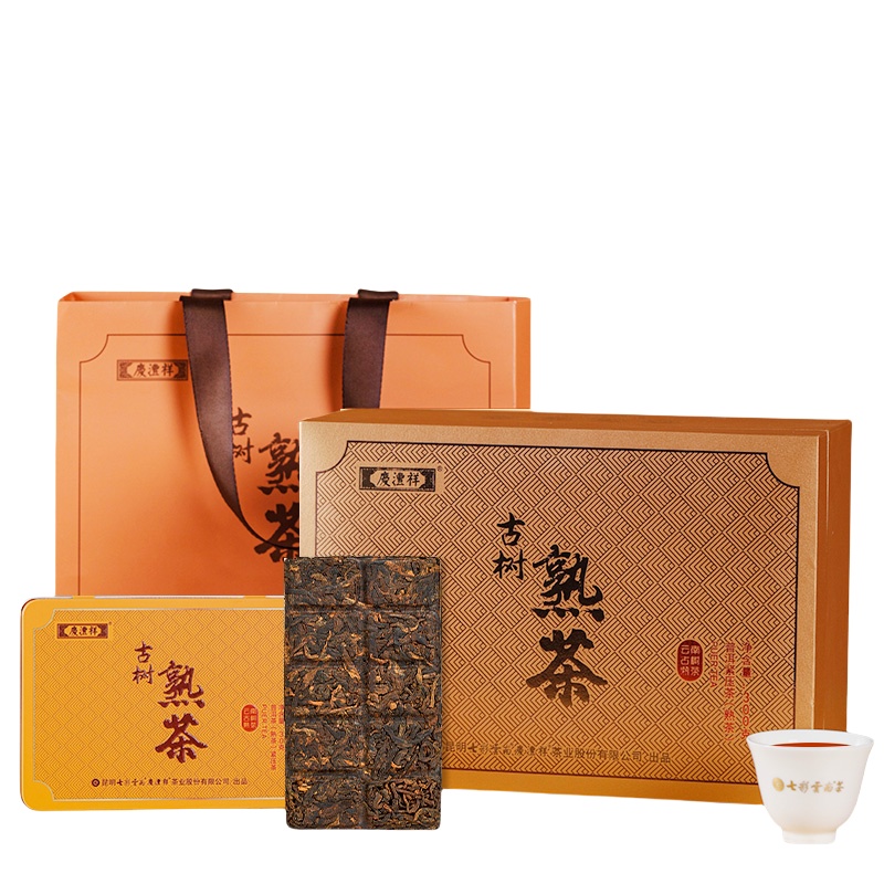 七彩云南 古树熟茶 精品茶叶礼盒 300g （单位：盒）  