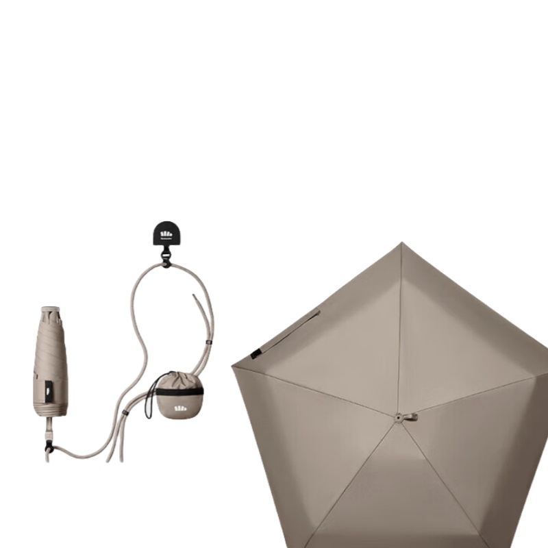 蕉下（beneunder） BM531 五折黑胶铅笔防晒伞 83cm （单位：把）  颜色随机