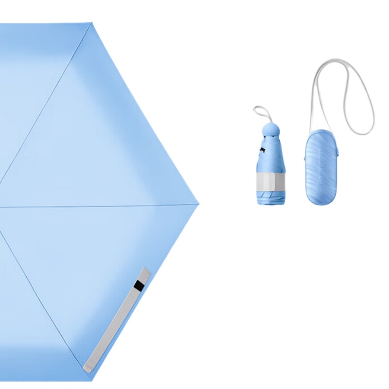 蕉下（beneunder） BM65124 五折黑胶防晒伞 94.5cm （单位：把）  颜色随机