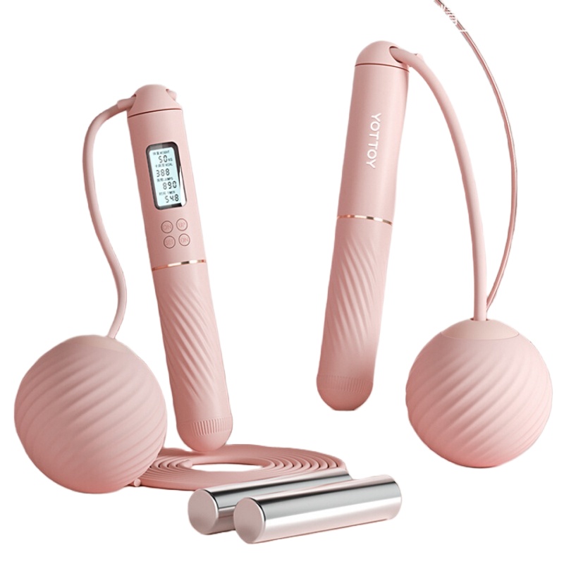 YOTTOY 双霍尔智能计数 智能负重跳绳 球直径60mm （单位：个）  颜色随机