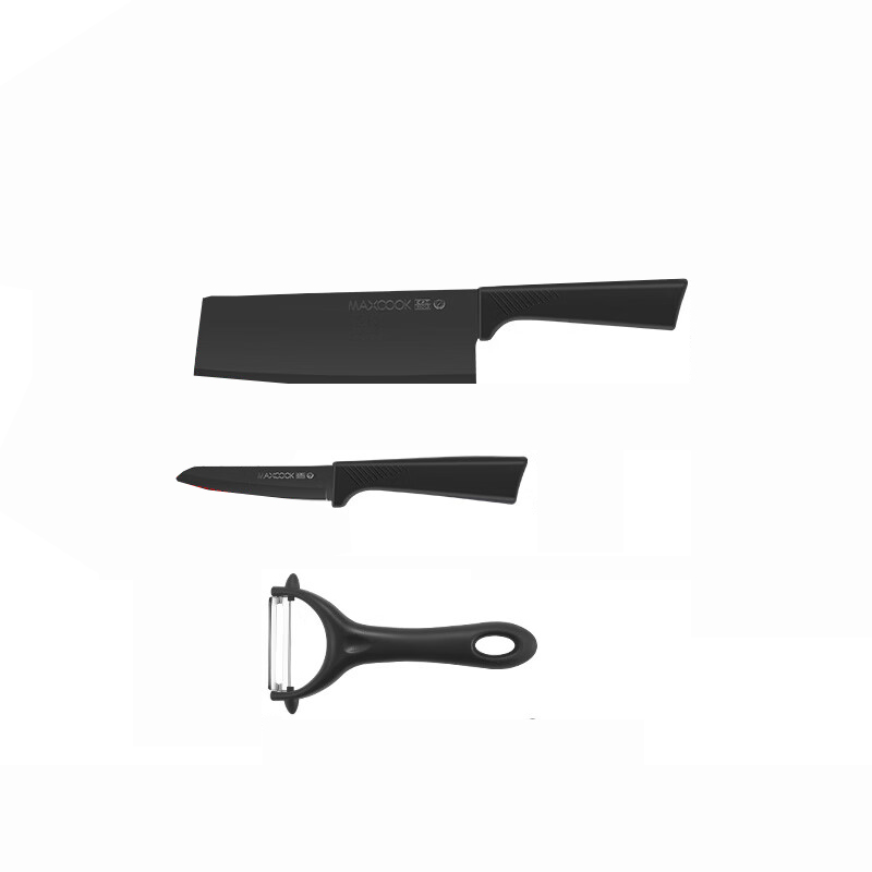 美厨（MAXCOOK） MCD1115-DS 惠美系列厨房刀具套装 削皮刀+水果刀+菜刀 （单位：套）  