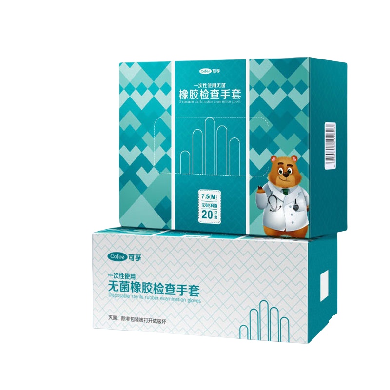 可孚 一次性医用 无菌橡胶手套 20只/盒 （单位：盒）  