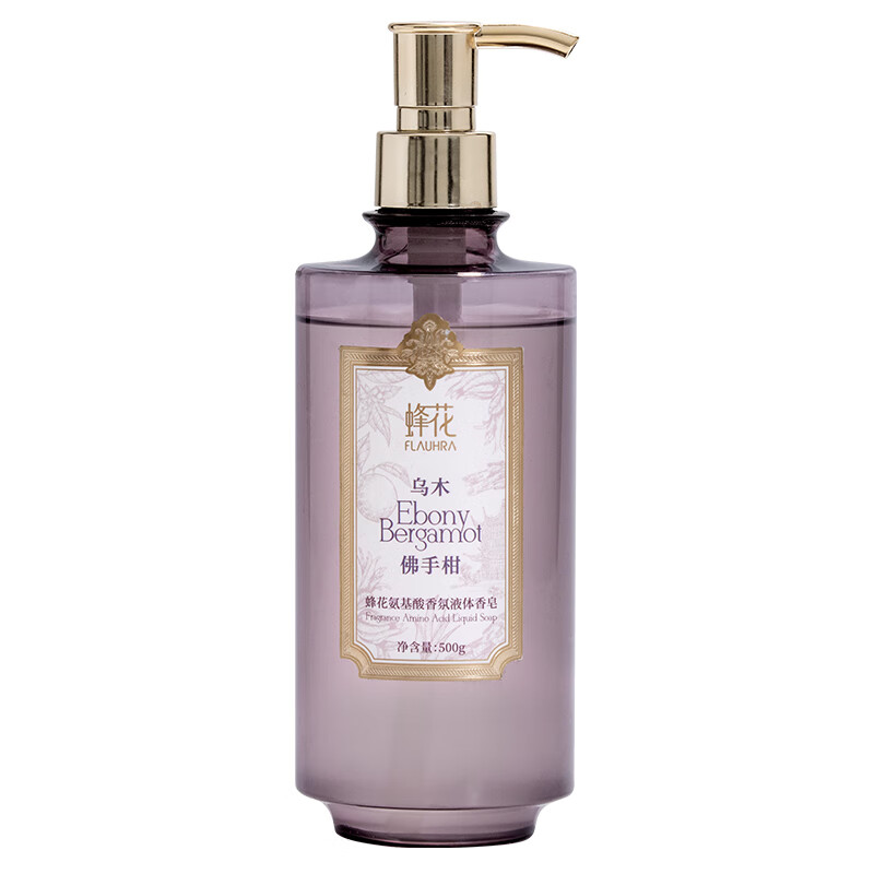 蜂花 乌木佛手柑 香氛液体香皂 500g （单位：瓶）  
