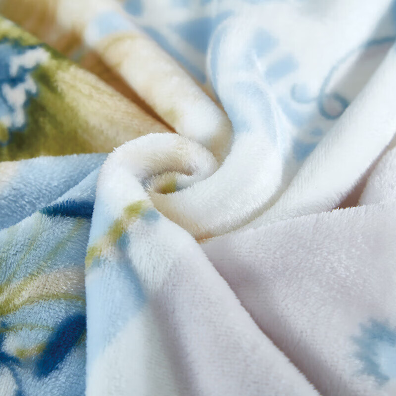 富安娜（FUANNA） 维纳斯 单层法兰绒毯 180*200cm （单位：条）  蓝色