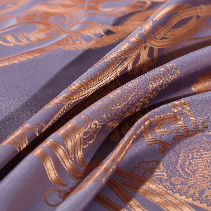 富安娜（FUANNA） 里德尔 素提四件套 203*229cm （单位：套）  紫色