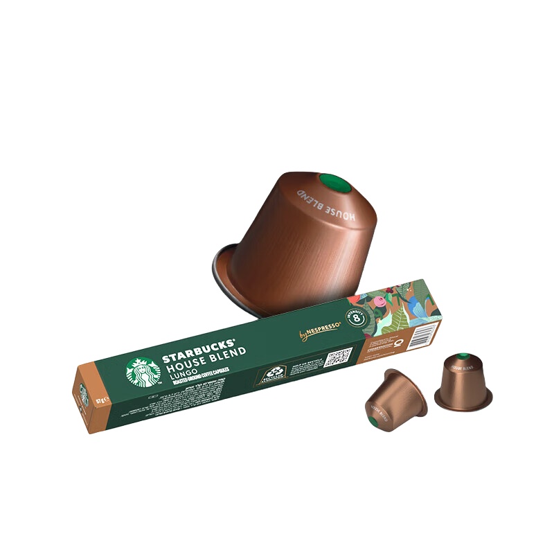 星巴克（Starbucks） 特选综合 胶囊咖啡 中烘 10颗 （单位：条） 适配Nespresso胶囊机 