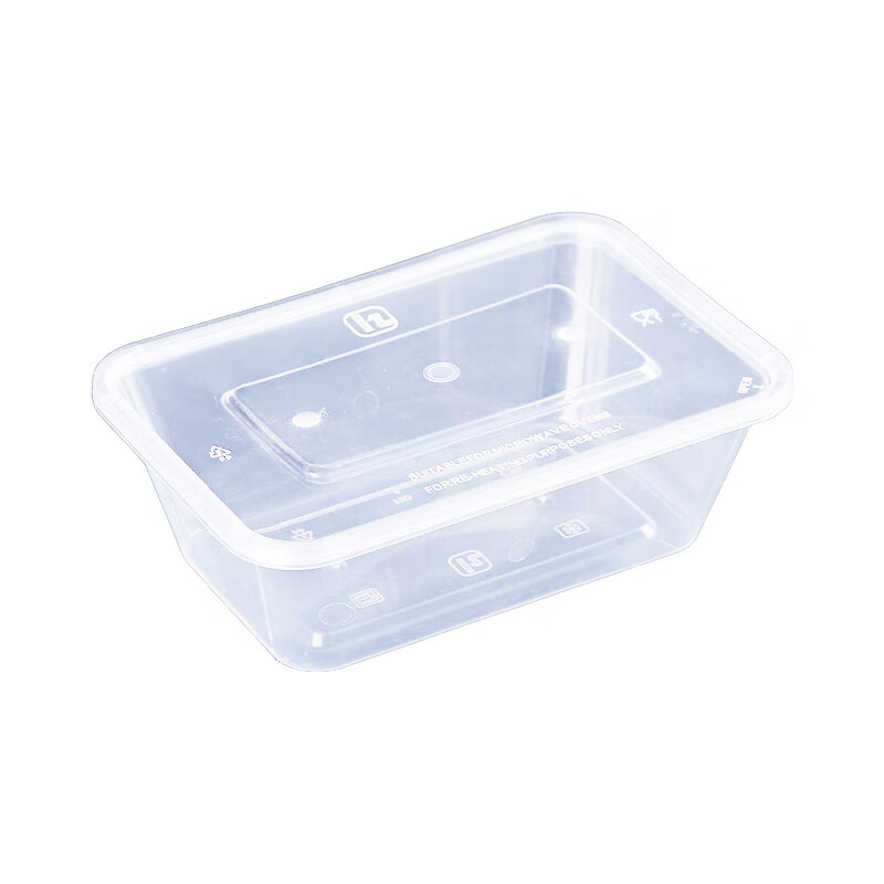 艾逸瑶选 NY-21159 一次性塑料带盖方形餐盒 1000ml 300个/箱 （单位：箱）  