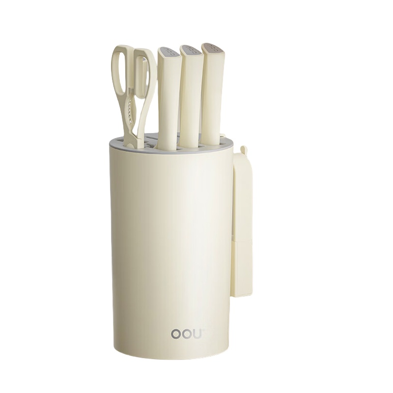 OOU! DJ0069 鹤系列刀具套装 七件套 （单位：套）  白色