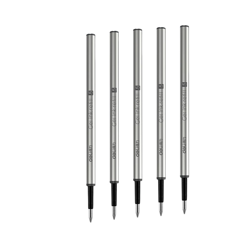 得力（deli） SE59-05 中性笔替芯 0.5mm 5支/盒 （单位：盒）  黑色