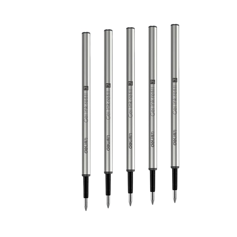 得力（deli） SE59-07 中性笔替芯 0.7mm  5支/盒 （单位：盒）  黑色