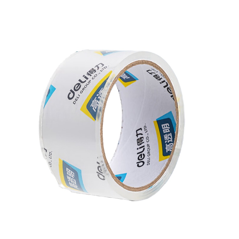 得力（deli） 30200 封箱胶带 48mm*50um 27.4m/卷 6卷/筒 （单位：筒） 透明色
