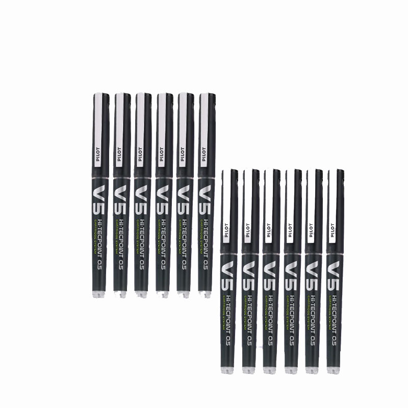 百乐（pilot） BXC-V5 大V5威宝墨胆型走珠笔 0.5mm 12支/盒 （单位：盒）  黑色