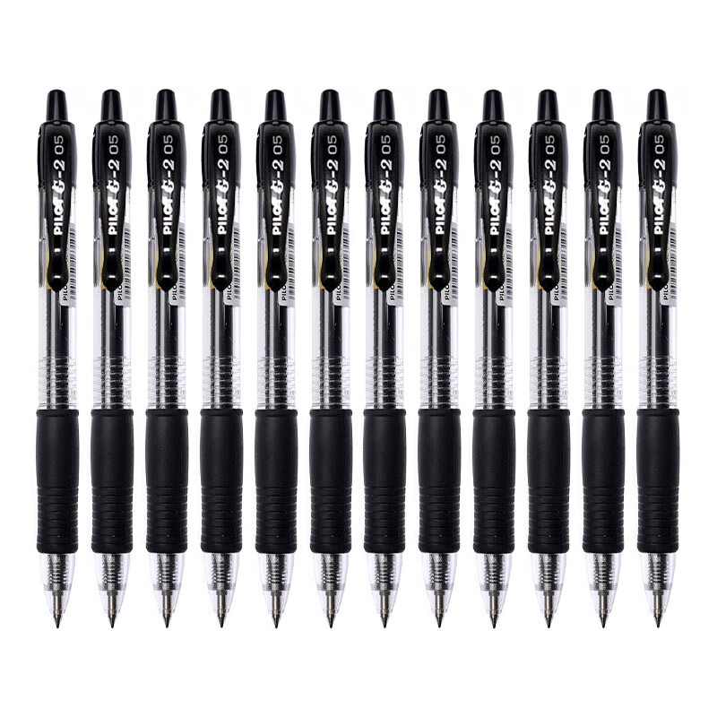百乐（pilot） BL-G2 按动中性笔 0.5mm 12支/盒 （单位：盒）  黑色