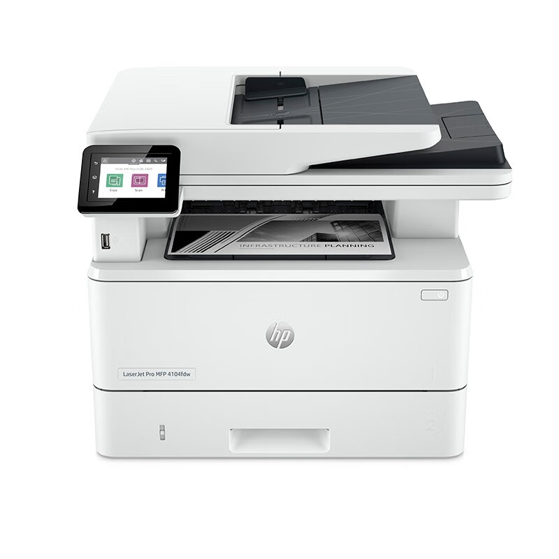 &nbsp;惠普（HP） LaserJet Pro 4104fdw 黑白激光多功能一体机  （单位：台） A4 含上门安装+一年原厂上门服务 白色