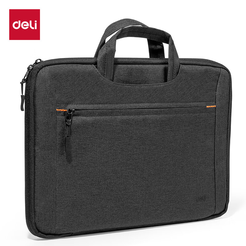 得力（deli） BG192 多功能电脑包 180度大开口 （单位：个）  黑色