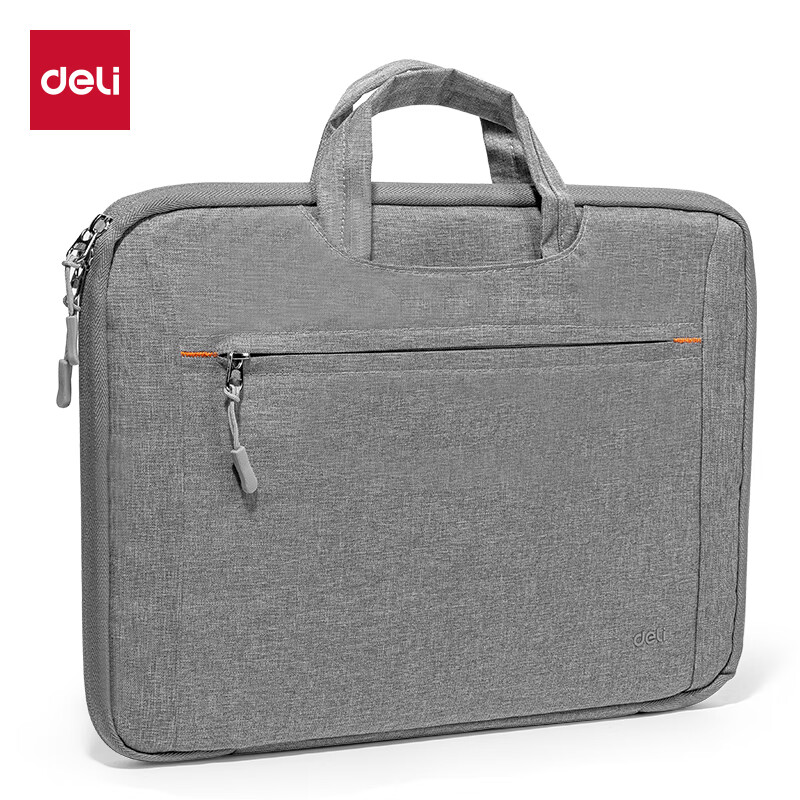 得力（deli） BG192 多功能电脑包 180度大开口 （单位：个）  灰色