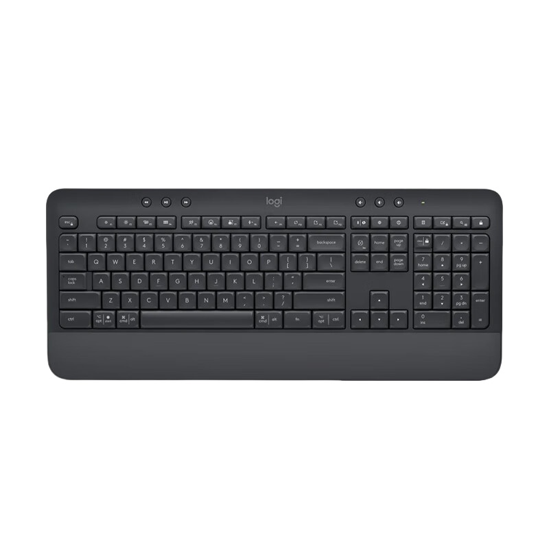 罗技（Logitech） K650 优选系列 无线键盘 无轴体 （单位：个）  黑色