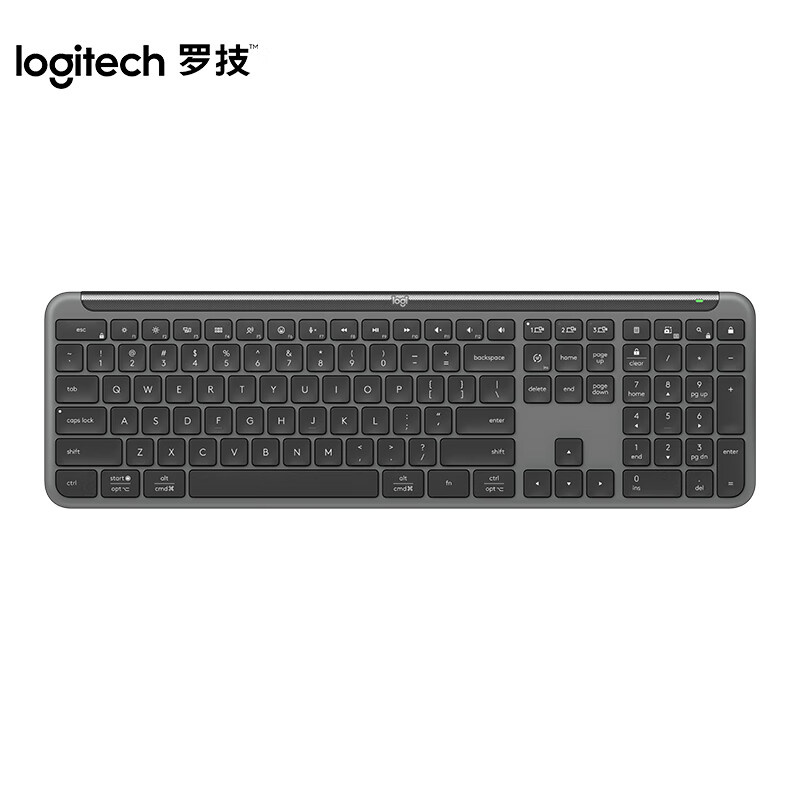 罗技（Logitech） K950 优选系列 无线纤薄键盘 无轴体 （单位：个）  黑色