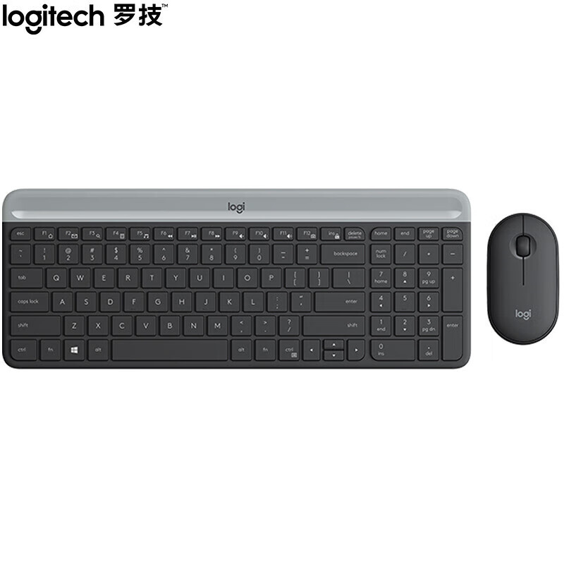罗技（Logitech） MK470 无线键鼠套装 无轴体 （单位：套）  黑色