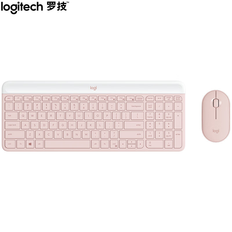 罗技（Logitech） MK470 无线键鼠套装 无轴体 （单位：套）  粉色
