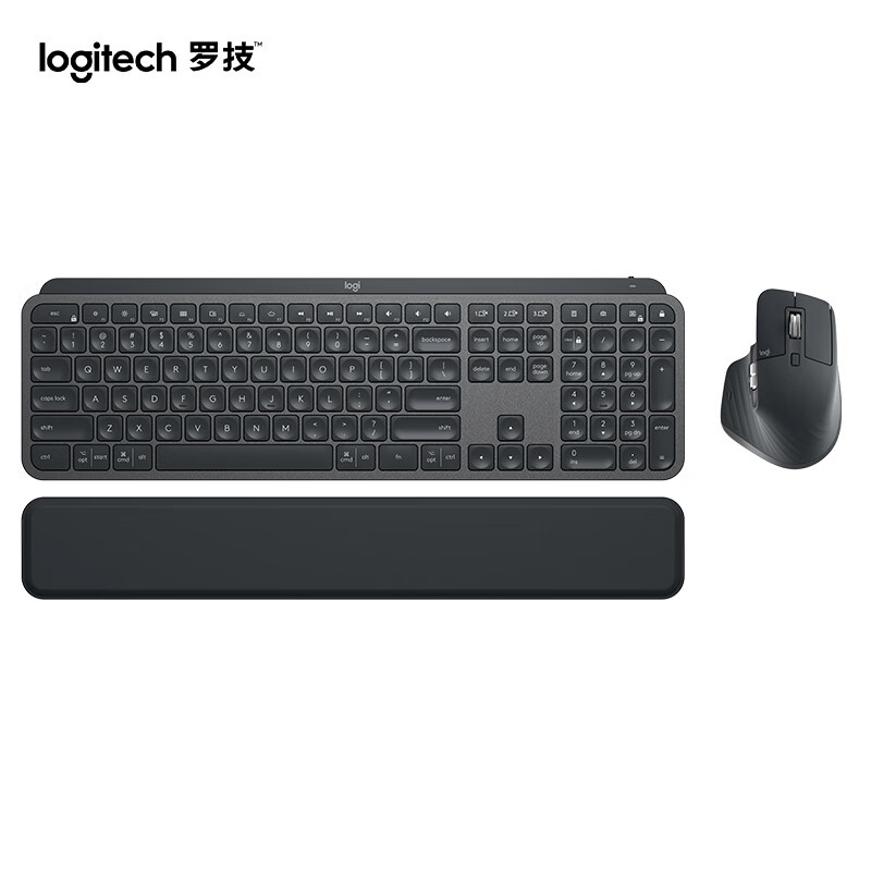 罗技（Logitech） MX Keys S COMBO 大师系列 无线键鼠套装 无轴体 （单位：套）  黑色